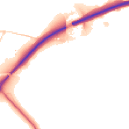 Daytime road noise heatmap for LA14 4QG