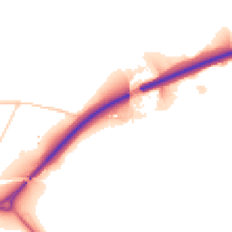 Daytime road noise heatmap for LA14 4QH