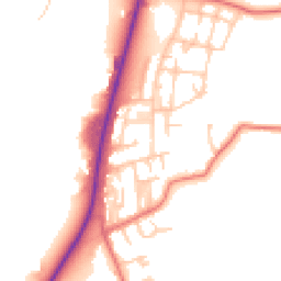 Daytime road noise heatmap for LA14 4RJ
