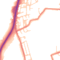 Daytime road noise heatmap for LA14 4RL