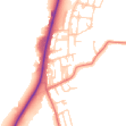 Daytime road noise heatmap for LA14 4RQ