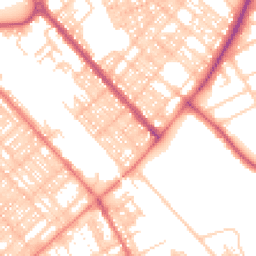Daytime road noise heatmap for LA14 5AU