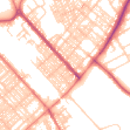 Daytime road noise heatmap for LA14 5AY