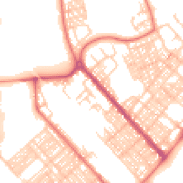 Daytime road noise heatmap for LA14 5BL