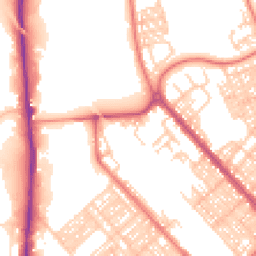 Daytime road noise heatmap for LA14 5BN