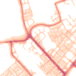 Daytime road noise heatmap for LA14 5DJ