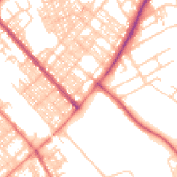 Daytime road noise heatmap for LA14 5EY