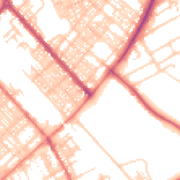 Daytime road noise heatmap for LA14 5HA