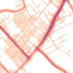 Daytime road noise heatmap for LA14 5HE