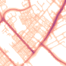 Daytime road noise heatmap for LA14 5HN