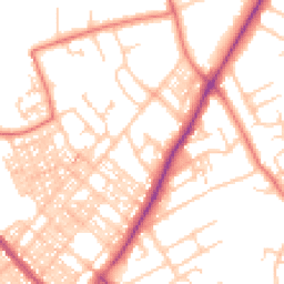 Daytime road noise heatmap for LA14 5LL