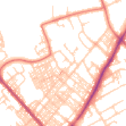 Daytime road noise heatmap for LA14 5ND