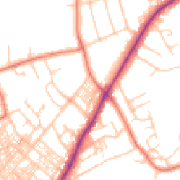 Daytime road noise heatmap for LA14 5PW