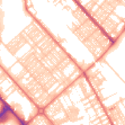 Daytime road noise heatmap for LA14 5RG