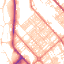 Daytime road noise heatmap for LA14 5TN