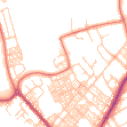 Daytime road noise heatmap for LA14 5XS