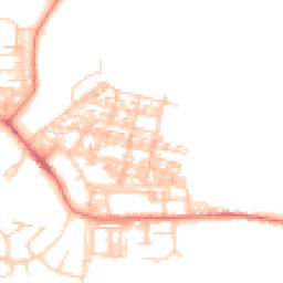 Daytime road noise heatmap for LA18 4AE