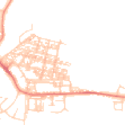 Daytime road noise heatmap for LA18 4AF