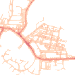Daytime road noise heatmap for LA18 4AG