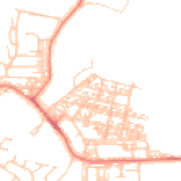 Daytime road noise heatmap for LA18 4AP