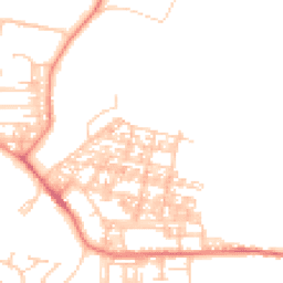 Daytime road noise heatmap for LA18 4AR