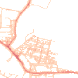 Daytime road noise heatmap for LA18 4AT