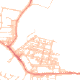 Daytime road noise heatmap for LA18 4AU