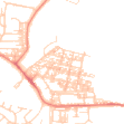 Daytime road noise heatmap for LA18 4AX