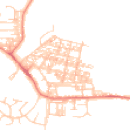 Daytime road noise heatmap for LA18 4BH