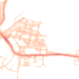 Daytime road noise heatmap for LA18 4BN