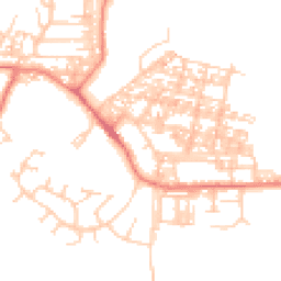 Daytime road noise heatmap for LA18 4BY