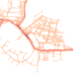 Daytime road noise heatmap for LA18 4BZ