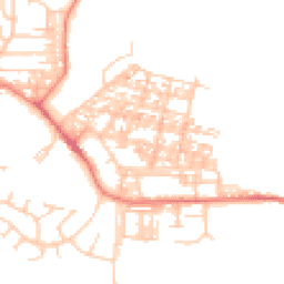 Daytime road noise heatmap for LA18 4DG