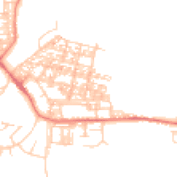 Daytime road noise heatmap for LA18 4DL