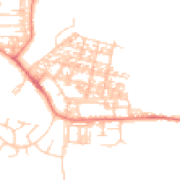 Daytime road noise heatmap for LA18 4DN