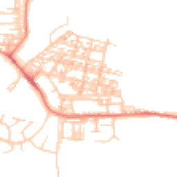 Daytime road noise heatmap for LA18 4DP