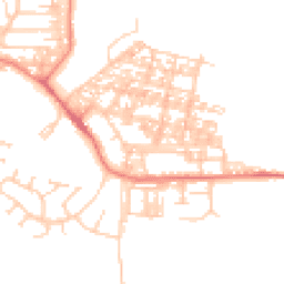 Daytime road noise heatmap for LA18 4DR