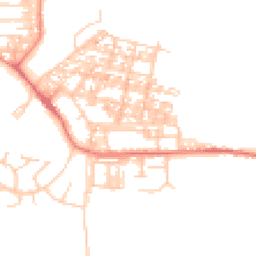 Daytime road noise heatmap for LA18 4DS