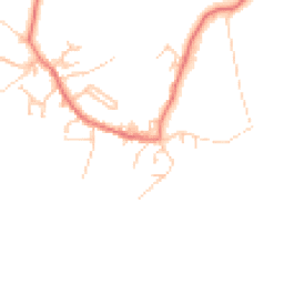 Daytime road noise heatmap for LA18 4EX