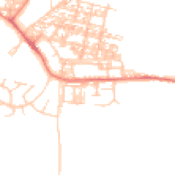 Daytime road noise heatmap for LA18 4FA