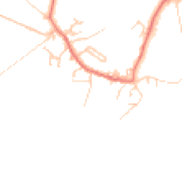 Daytime road noise heatmap for LA18 4HB