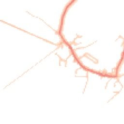 Daytime road noise heatmap for LA18 4HU