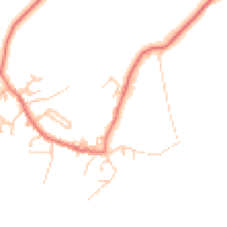 Daytime road noise heatmap for LA18 4HW