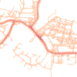 Daytime road noise heatmap for LA18 4JA