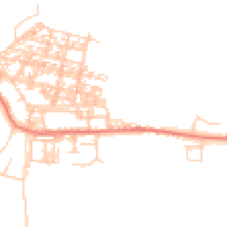 Daytime road noise heatmap for LA18 4JN
