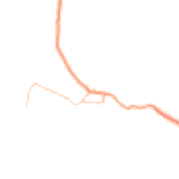Daytime road noise heatmap for LA18 4NN