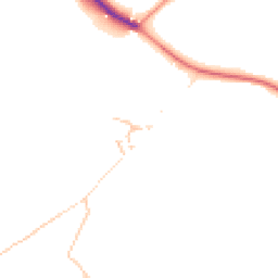 Daytime road noise heatmap for LA18 4NR