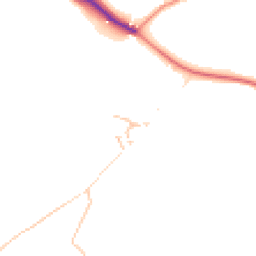 Daytime road noise heatmap for LA18 4NS