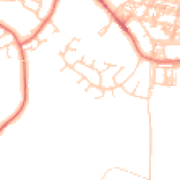 Daytime road noise heatmap for LA18 4PD