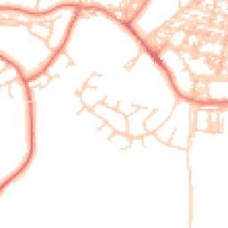 Daytime road noise heatmap for LA18 4PL